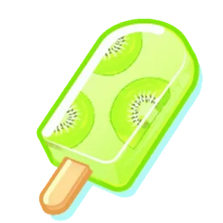 😊 polo, helado, kiwi, fruta, dulce, postre, verano, antojo whatsapp sticker