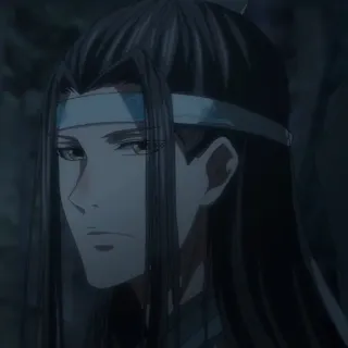 🏮 Lan Wangji The Grandmaster of Demonic Cultivation anime, chinese animation, donghua, Lan Zhan, Grandmaster of Demonic Cultivation, character, fantasy telegram sticker