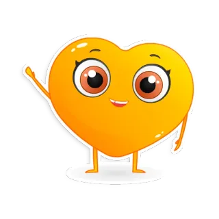 😇 Herz, Cartoon, süß, Emoji, Liebe, Valentinstag telegram sticker