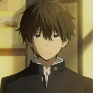 😑 Anime, Garçon, Personnage, Uniforme, Ado, Portrait telegram sticker