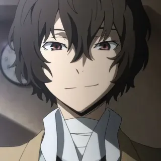 ✨ Dazai Bungou Stray Dogs อนิเมะ, Bungou Stray Dogs, ดาไซ, ตัวละคร, โอซามุ ดาไซ telegram sticker