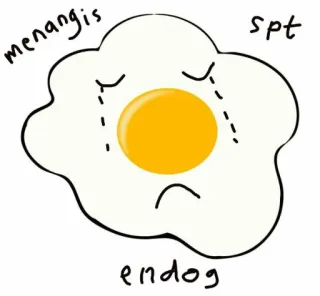 🍳 menangis
spt
endog ไข่, ร้องไห้, เศร้า, อาหาร, การ์ตูน telegram sticker