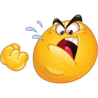 😼 Emoji, Wütend, Frustriert, Emotion, Verärgert, Schreien, Brüllen telegram sticker