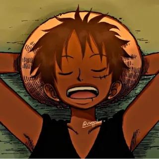 🦔 Luffy One Piece @usappodown Anime, One Piece, Luffy, Cartone animato, Personaggio, Cappello telegram sticker