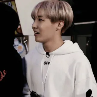 🔮 OFF pessoa, moletom com capuz, roupa, kpop, jhope, ídolo telegram sticker