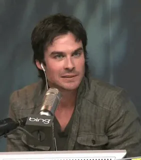 🌿 Ian Somerhalder actor, portrait, celebrity, man, interview, male telegram sticker