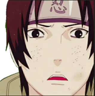 😨 Anime, Manga, Sticker, Cartone animato, Ritratto, Faccia, Personaggio telegram sticker
