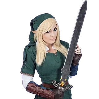 🤺 Link The Legend of Zelda zelda, link, épée, cosplay, jeu vidéo telegram sticker
