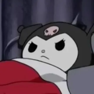 😠 Kuromi kuromi, sanrio, personaje anime, dibujos animados, lindo telegram sticker