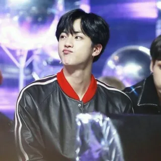 ☁️ Jin Jin, K-Pop, BTS, Ca sĩ, Hàn Quốc, Chân dung telegram sticker