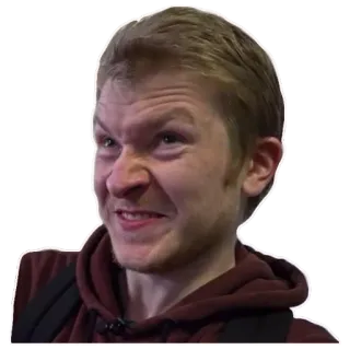 😛 expressão facial, retrato, homem, pessoa telegram sticker