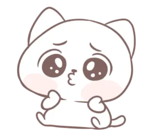 🐱 猫, 可爱, 贴纸, 卡通, 动物, 卡哇伊, 小猫 telegram sticker