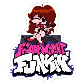 😗 Friday Night Funkin' game, music, cartoon, friday night funkin whatsapp sticker
