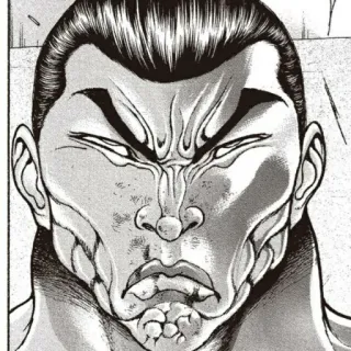 😠 Kampfsport, Kämpfen, Muskulös, Manga telegram sticker