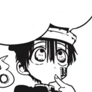 🥢 Hanako Toilet-Bound Hanako-kun anime, manga, hanako kun, ghost, supernatural, school telegram sticker