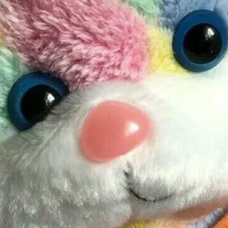 🐰 plush toy, stuffed animal, cute, toy, colorful, fluffy telegram sticker