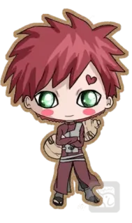 🌀 Gaara Naruto anime, manga, gaara, naruto, cartoon, chibi, cute telegram sticker