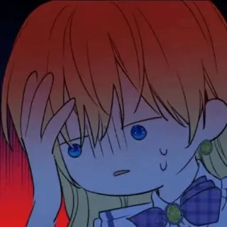 ✨ anime, personaje, chica, preocupada, sudor, dibujo animado, ilustración whatsapp sticker