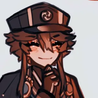 🌟 Hu Tao Genshin Impact Anime, Genshin Impact, Hu Tao, Personaje de videojuego, Lindo, Waifu, Fan art whatsapp sticker