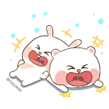 😭 cartoon, crying, sad, emotions, animals telegram sticker