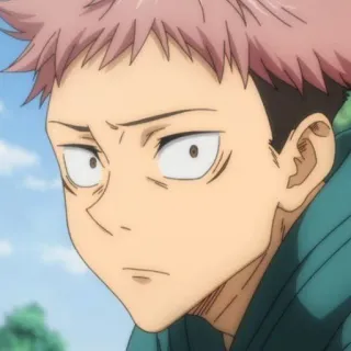 🍂 Yuuji Itadori Jujutsu Kaisen Anime, Manga, Jujutsu Kaisen, Yuuji Itadori, Charakter, Porträt whatsapp sticker