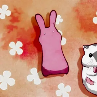 🇯🇪 hamster, rabbit, cartoon, animal, cute, sticker telegram sticker