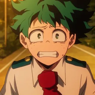 🥦 Izuku Midoriya My Hero Academia anime, manga, My Hero Academia, Izuku Midoriya, fanart telegram sticker