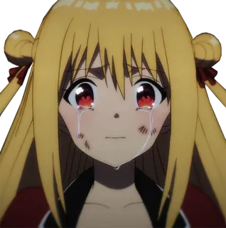 😭 Anime, Triste, Chica, Llorando, Emocional, Lágrimas telegram sticker