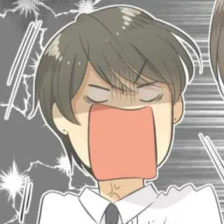 🎬 怒り, イライラ, 困る, 表情, 漫画, アニメ telegram sticker
