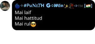 😎 Mai laif
Mai hattitud
Mai rul😎 telegram sticker