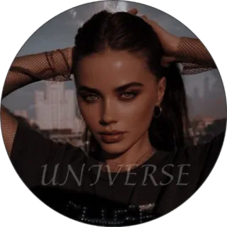 ☁️ UNIVERSE portrait, woman, cityscape, universe, beauty, female telegram sticker