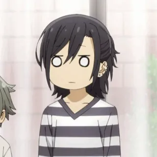 🌚 Izumi Miyamura Horimiya Anime, Manga, Horimiya, Izumi Miyamura, Personaje, Expresión, Divertido telegram sticker