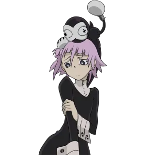 🙁 Maka Albarn Soul Eater Anime, Personaje, Dibujo animado, Maka, Soul Eater whatsapp sticker