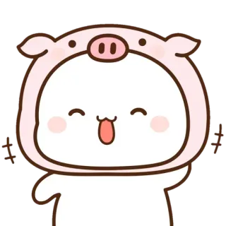 😅 süß, Schwein, Tier, Cartoon, fröhlich, heiter telegram sticker