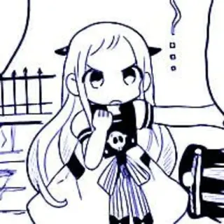 🫐 Anime, Manga, Cartoni animati, Carino, Ragazza, Chibi, Personaggio telegram sticker