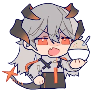 🍚 Anime, Chibi, Đồ ăn, Dễ thương, Nhân vật telegram sticker