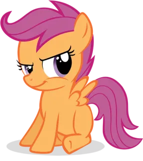 😏 Scootaloo My Little Pony Pony, Cartoon, Tier, Süß, My Little Pony, Scootaloo whatsapp sticker