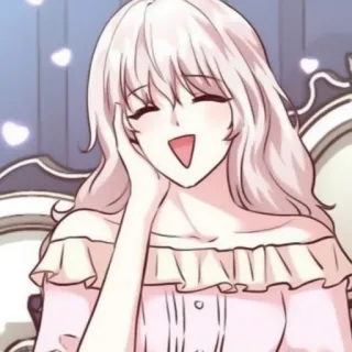🫀 Anime, Garota, Sorriso, Fofa, Feminino, Mulher, Retrato telegram sticker