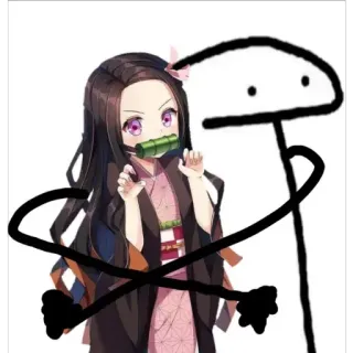 🤜 Nezuko Kamado Demon Slayer Anime, Manga, Cartoon, Nezuko, Demon Slayer telegram sticker
