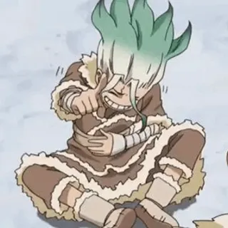 ⏱ Ishigami Senku Dr. Stone Dr. Stone, Ishigami Senku, anime, character, senku, manga, cartoon, science, thumbs up telegram sticker