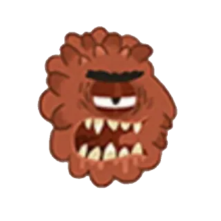 👿 괴물, 생물, 만화, 캐릭터, 웃긴, 외눈, 무서운, 이빨 telegram sticker