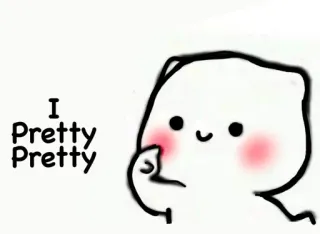 😍 I Pretty Pretty fofo, kawaii, bonito, sedutor telegram sticker