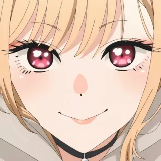 ❤️ Marin Kitagawa My Dress-Up Darling Anime, Personnage, Mignon, Fille, Blonde, Cosplay, Marin Kitagawa whatsapp sticker