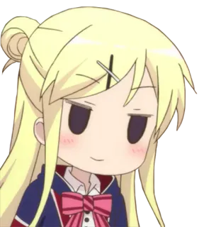😏 Anime, Cartoon, Mädchen, arrogant, Ausdruck, süß, Charakter telegram sticker