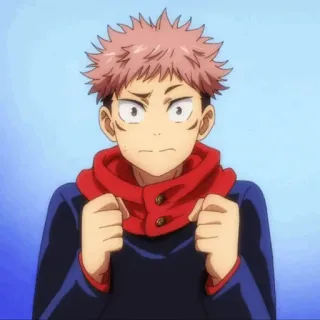 💥 Yuji Itadori Jujutsu Kaisen Anime, Shonen, Penyihir, Jujutsu, Remaja telegram sticker
