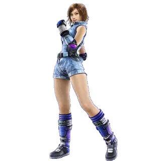 😀 Ling Xiaoyu Tekken video game, game fighting, karakter, Ling Xiaoyu telegram sticker