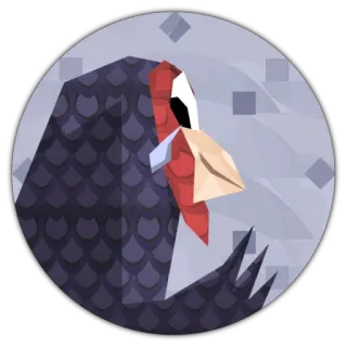 😶 turkey, animal, sticker, bird telegram sticker