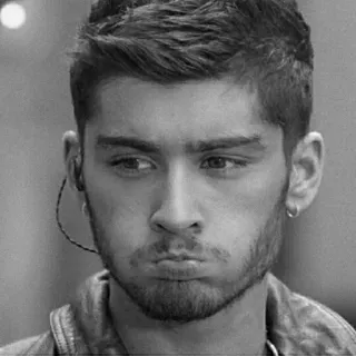 🖇 Zayn Malik 泽恩·马利克, 歌手, 单向乐队, 流行明星, 名人, 男性, 肖像 telegram sticker