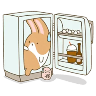 Coffee Rabbit- @cocopry @Chamoosh telegram stickers