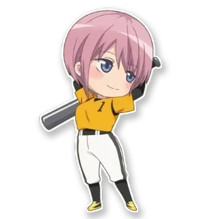 ❤️ ちび, アニメ, 野球, キャラクター telegram sticker